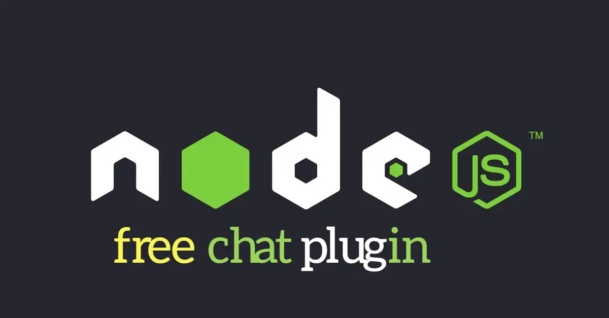 Node Chat – Node js Chatroom Free Plugin Available.