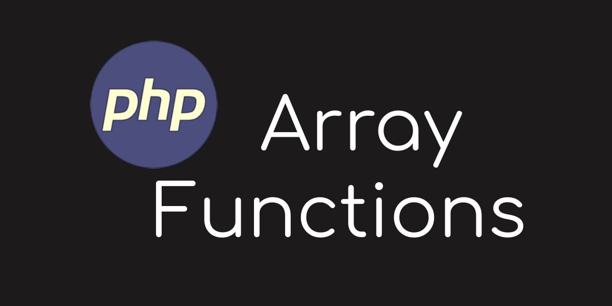 Array Functions In PHP