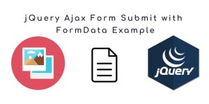 jquery submit form ajax formdata