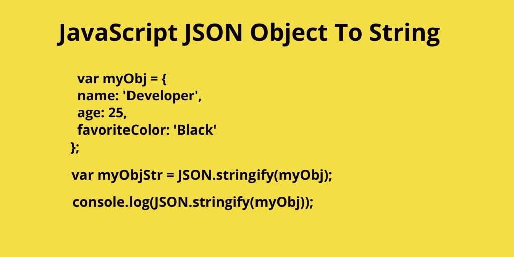Convert JSON Object to Object String JavaScript