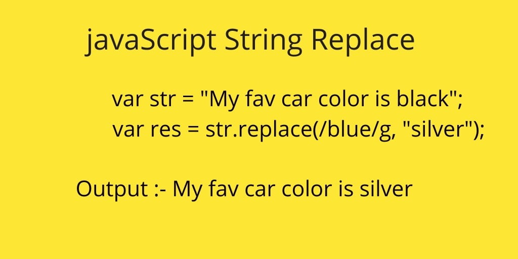 javaScript Replace(): String Replace All