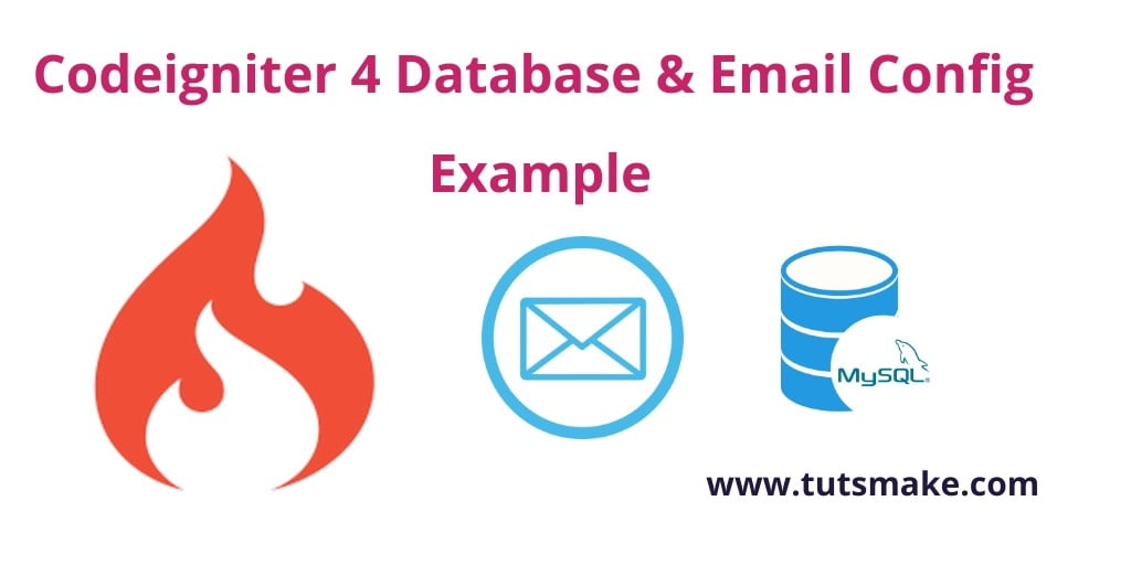 Codeigniter 4 Database & Email Config Example