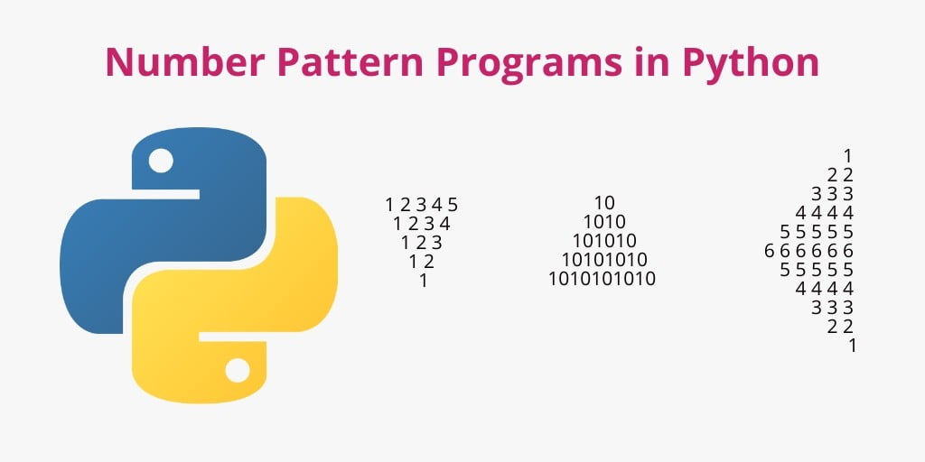 Python Programs to Print Number Pyramid Star Pattern