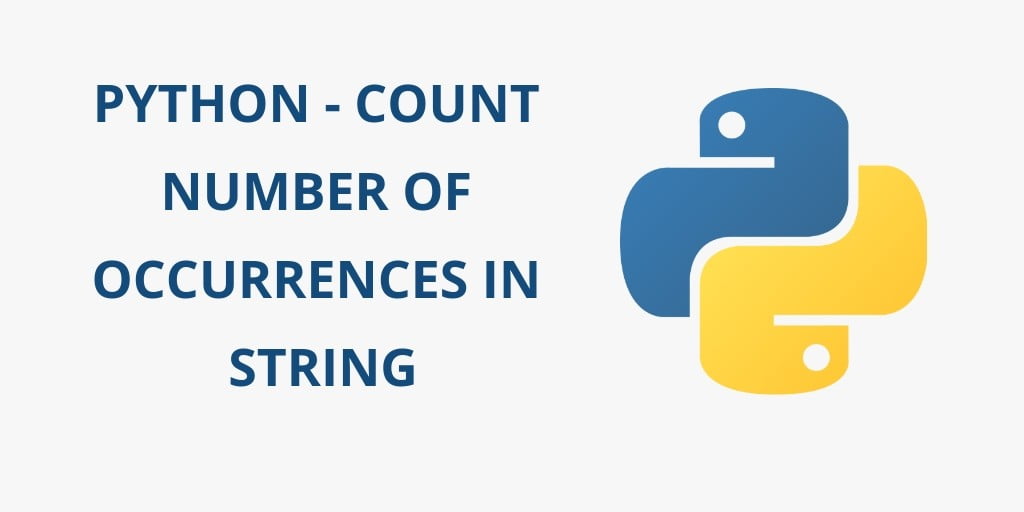 Python Count Number of Occurrences Characters in a String