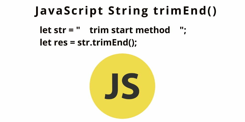 Remove Whitespace from End of String JavaScript