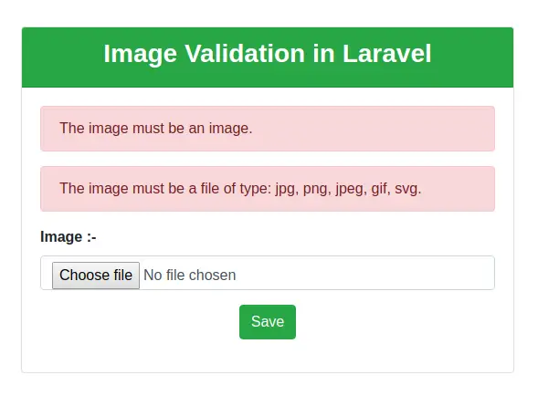 image validation in laravel 7, 6