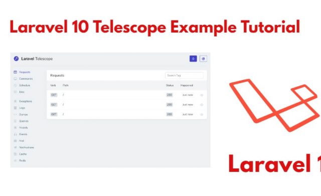 Laravel 10 Telescope Example Tutorial