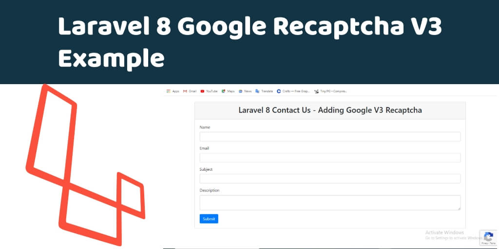 Laravel 8 Google Recaptcha V3 Example
