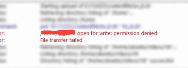 Aws Open For Write: Permission Denied Filezilla