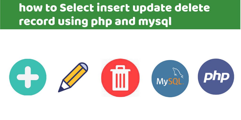 Select Insert Update Delete Record using PHP and MySQL