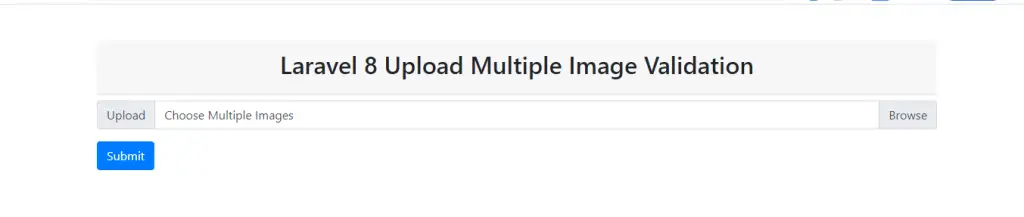 laravel  multiple image upload validation