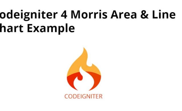Codeigniter 4 Morris Area & Line Chart Example