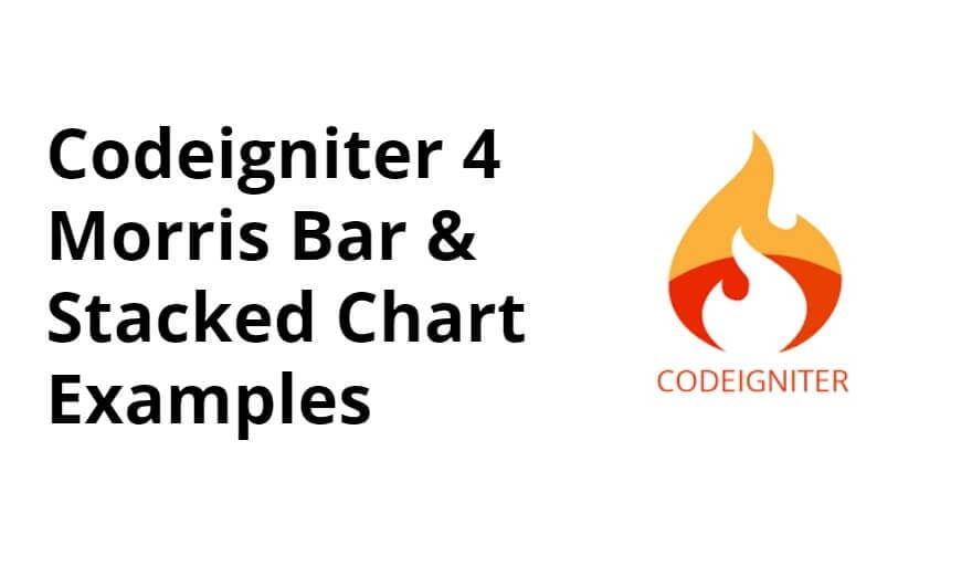 Codeigniter 4 Morris Bar & Stacked Chart Examples