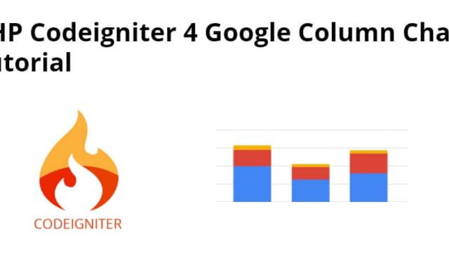 Codeigniter 4 Google Bar/Column Charts Tutorial Example