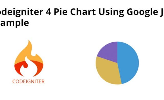 Codeigniter 4 Pie Chart Using Google Chart JS Example