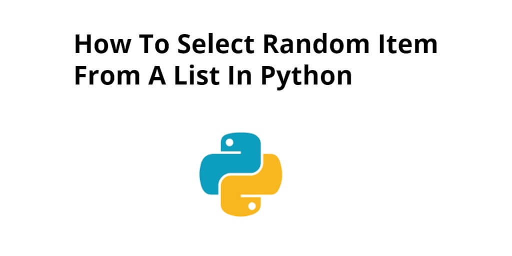 Python Randomly Select Elements From List