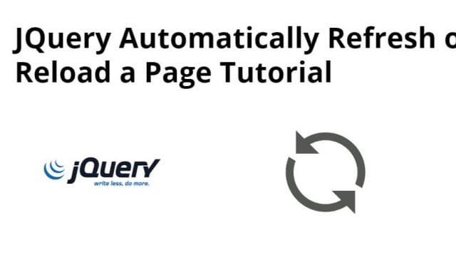 Automatically Refresh or Reload a Page using jQuery Example