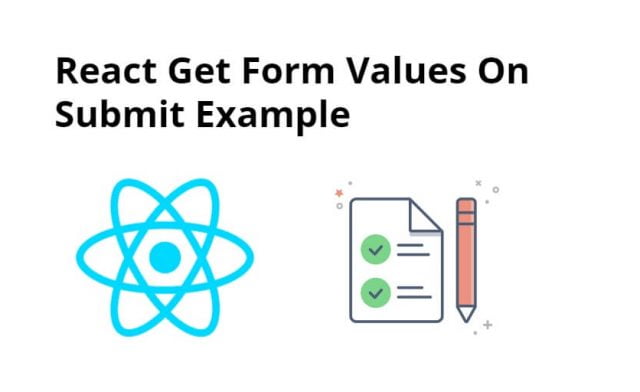 How to get form data/value on submit in ReactJS