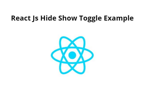 React Js Hide Show Toggle Example