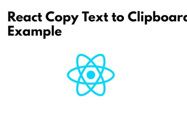 React Copy Text to Clipboard Example