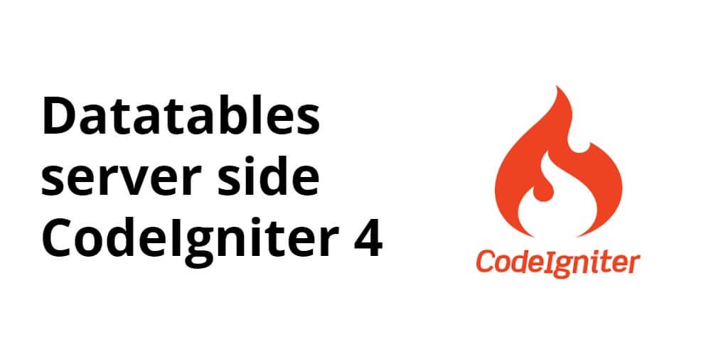 Server Side DataTable in CodeIgniter 4