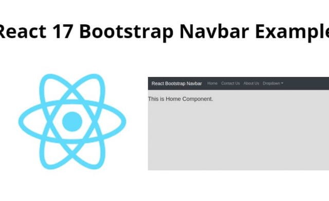 React 17 Bootstrap Navbar Example