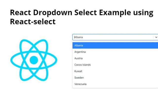 React Dropdown Select Example using React-select