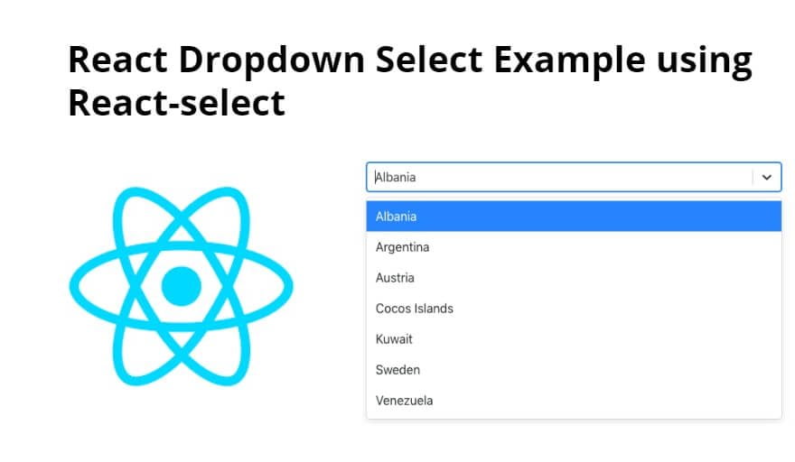 React Dropdown Select Example using React-select