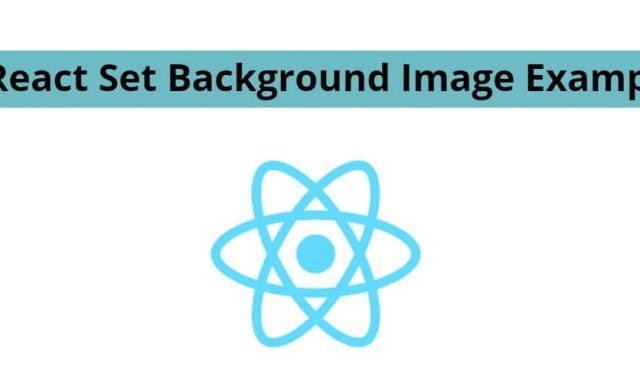 How To Set Background Image In React JS