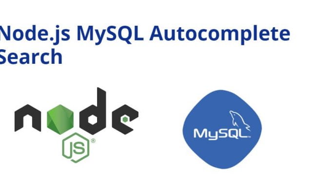 Node js Autocomplete Search From MySQL Database Tutorial