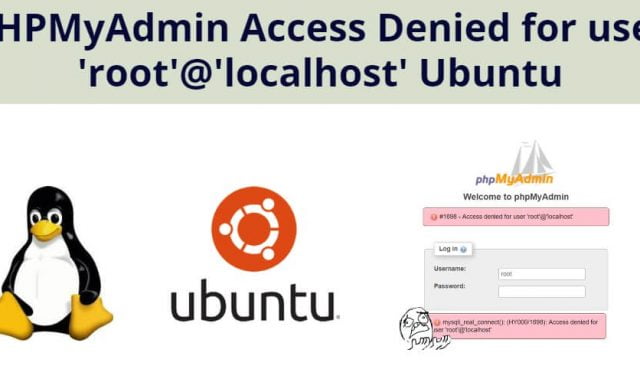 phpmyadmin access denied for user ‘root’@’localhost’ (using password yes/no) – MySQL