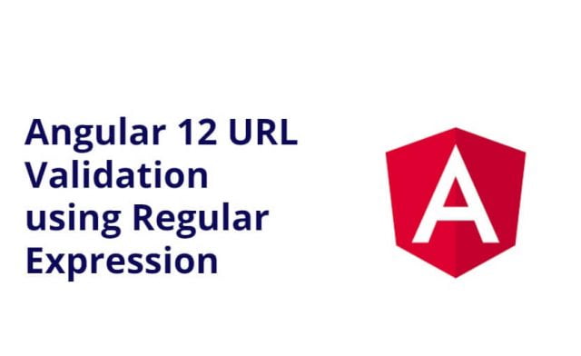 Angular 12 URL Validation using Regular Expression