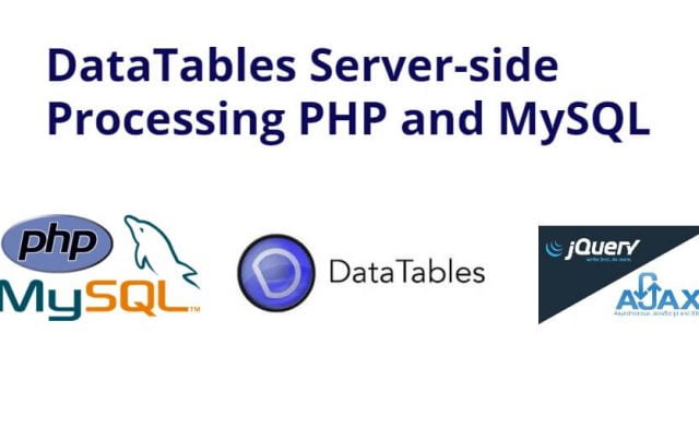PHP and MySQL DataTables Server-side Processing
