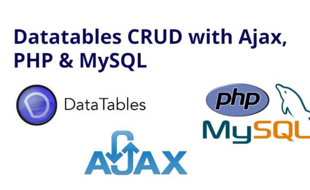 Datatables CRUD with Ajax, PHP & MySQL Example Tutorial