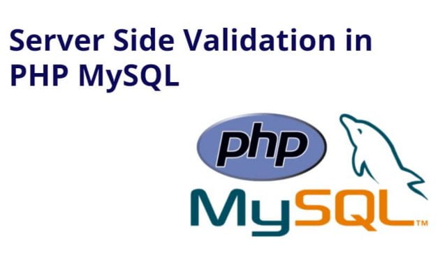Server Side Form Validation in PHP and MySQL