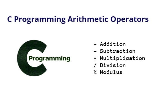 Arithmetic Operators In C Programming