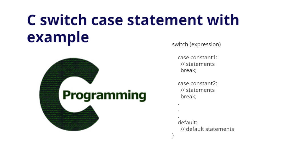 C switch case statement with example