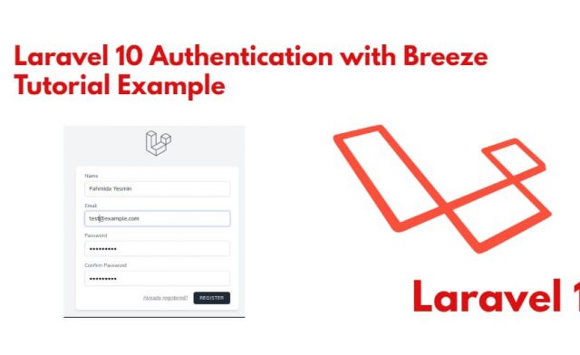 Laravel 10 Authentication with Breeze Tutorial Example