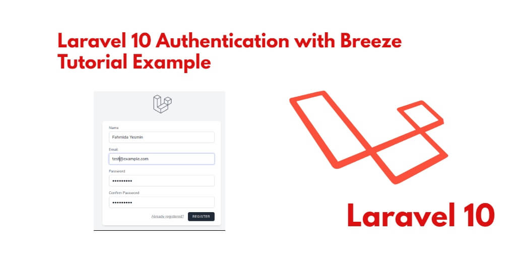 Laravel 10 Authentication with Breeze Tutorial Example