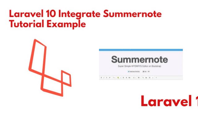 Laravel 10 Integrate Summernote Tutorial Example