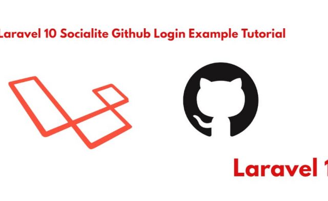 Laravel 10 Socialite Login with Github Account Example