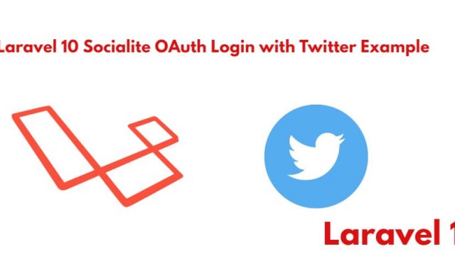 Laravel 10 Socialite Login with Twitter Account Example