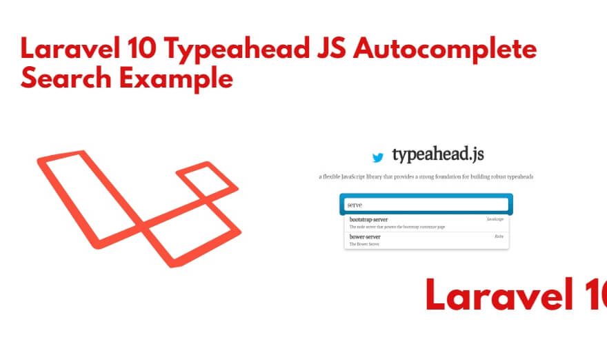 How to Create Autocomplete Search in Laravel 10 with Typeahead Js