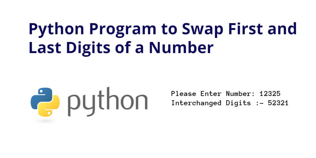 Python Program to Swap First and Last Digits of a Number