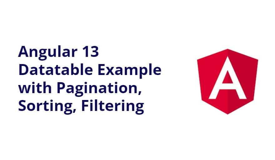 Angular 13 Datatable Example with Pagination, Sorting, Filtering