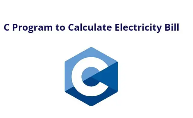 C Program to Calculate Electricity Bill