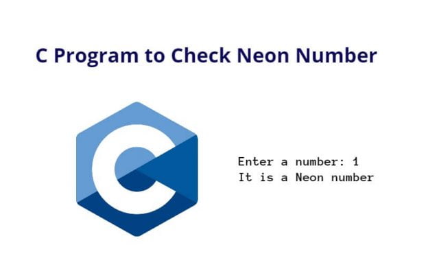 C Program to Check Neon Number