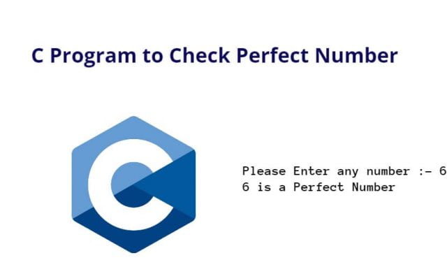 C Program to Check Perfect Number
