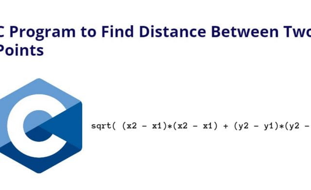 C Program to Find Distance Between Two Points