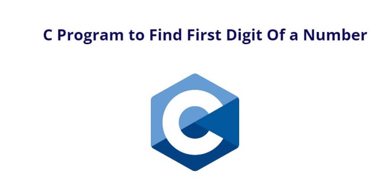how to find the first digit of a number